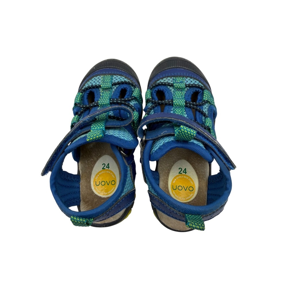 UOVO Sport Sandals Toddler Size 8 Blue Green Closed Toe Athletic Gorpcore - Picture 6 of 10
